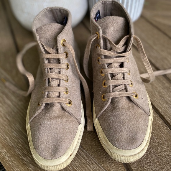 (Sold) Superga for The Row Cashmere High-Top - Picture 3 of 8